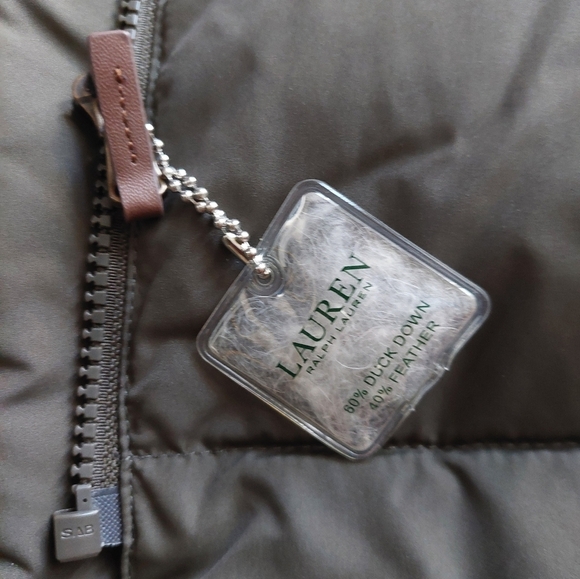 NWT Lauren Ralph Lauren Parka Jacket Coat Sz XXS Hoodie Faux Fur Down Coat Bag B - Picture 3 of 10